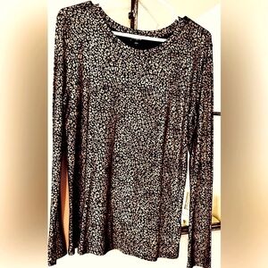 Gold & Black Pattern Top